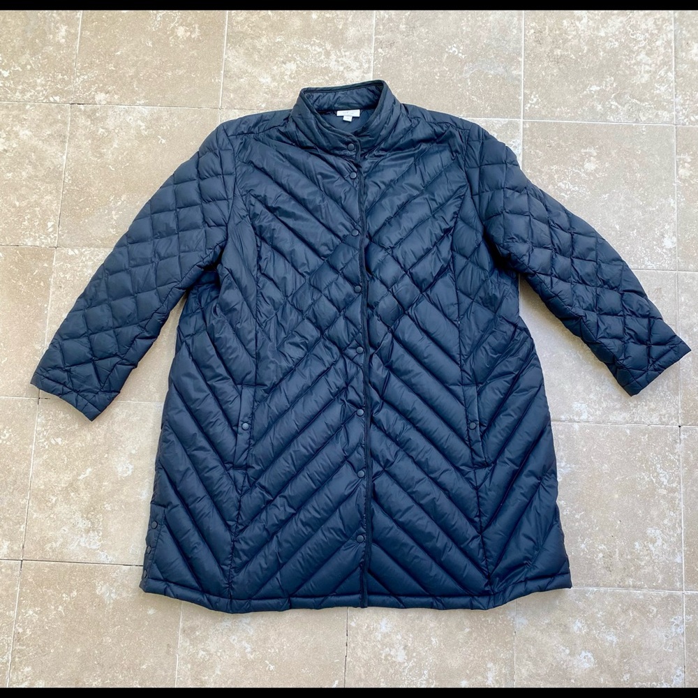 J Jill women’s black puffer coat. Size 3X.